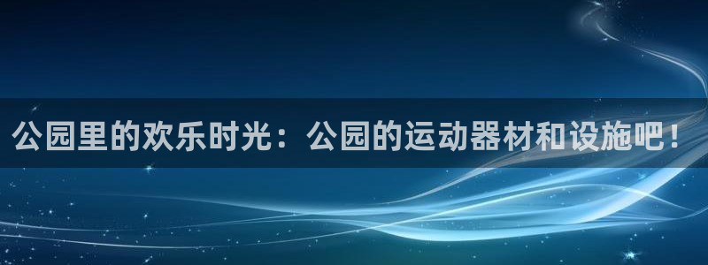 意昂体育4平台注册流程图：公园里的欢乐时光：公园的运动器材和
