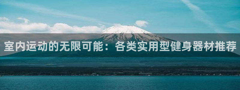 意昂4神州：室内运动的无限可能：各类实用型健身器材推荐
