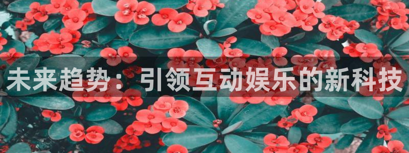 意昂体育4平台注册流程图：未来趋势：引领互动娱乐的新