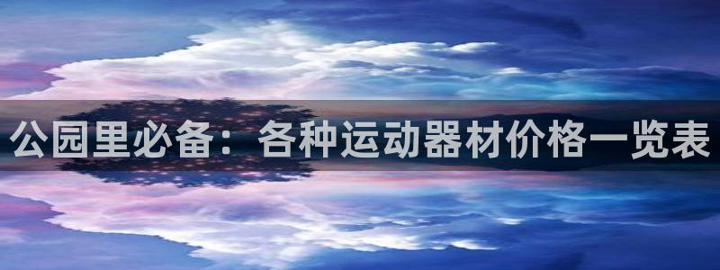 意昂体育4是干嘛的公司：公园里必备：各种运动器材价格一览表