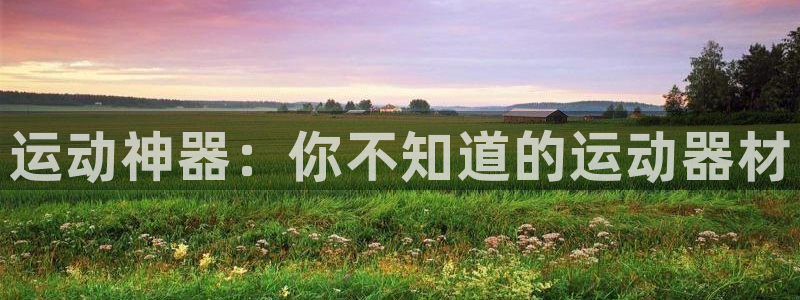 意昂4娱乐首页官网下载：运动神器：你不知道的运动器材