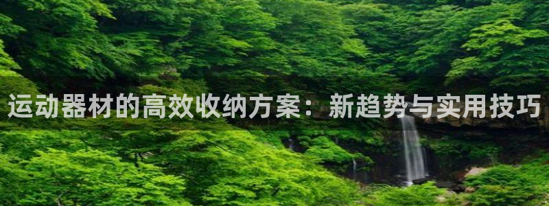 意昂体育4注册：运动器材的高效收纳方案：新趋势与实用技巧
