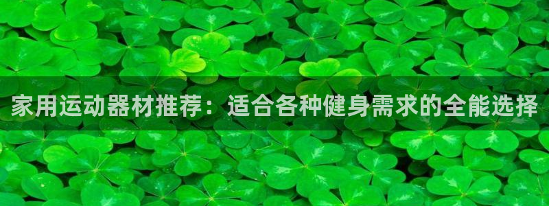 意昂4集团官网首页：家用运动器材推荐：适合各种健身需