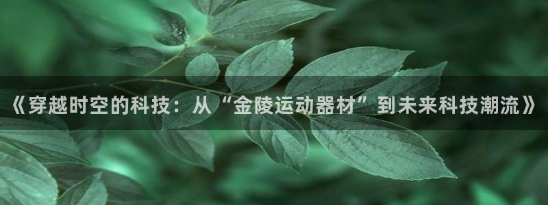 意昂体育4平台是正规平台吗知乎：《穿越时空的科技：从“金陵运
