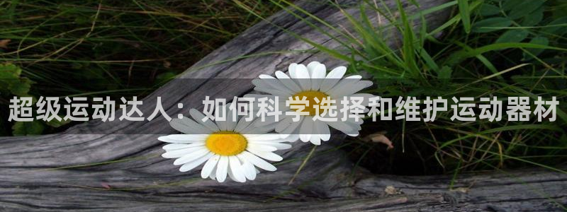 意昂4新能源：超级运动达人：如何科学选择和维护运动器材