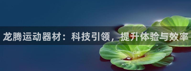 意昂体育4娱乐：龙腾运动器材：科技引领，提升体验与效