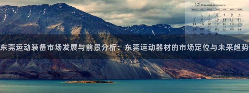 意昂体育4是干嘛的公司：东莞运动装备市场发展与前景分