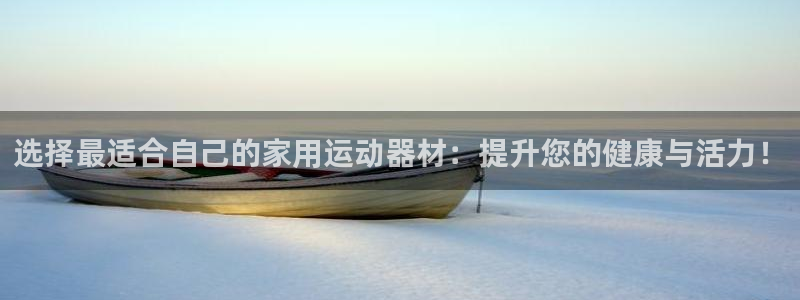 意昂体育4：选择最适合自己的家用运动器材：提升您的健康与活力